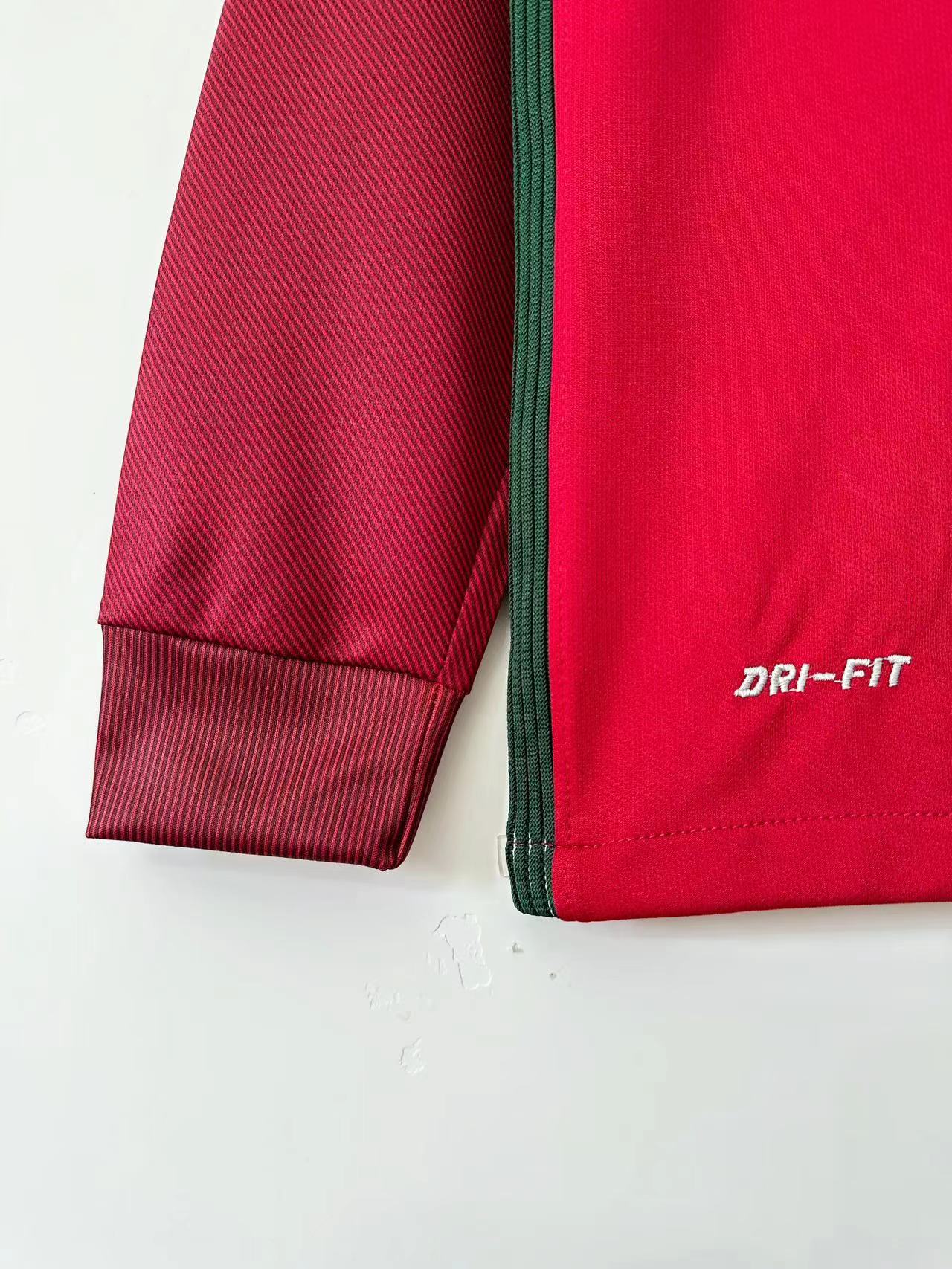 Portugal 2016 Home Retro Shirt - Long Sleeve