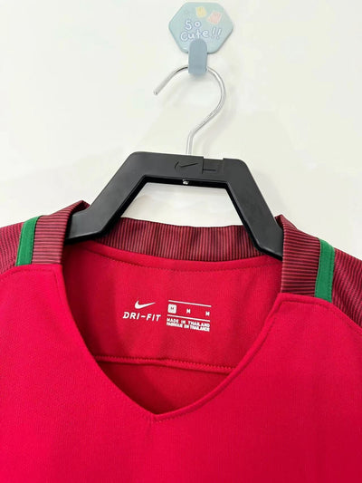 Portugal 2016 Home Retro Shirt - Long Sleeve