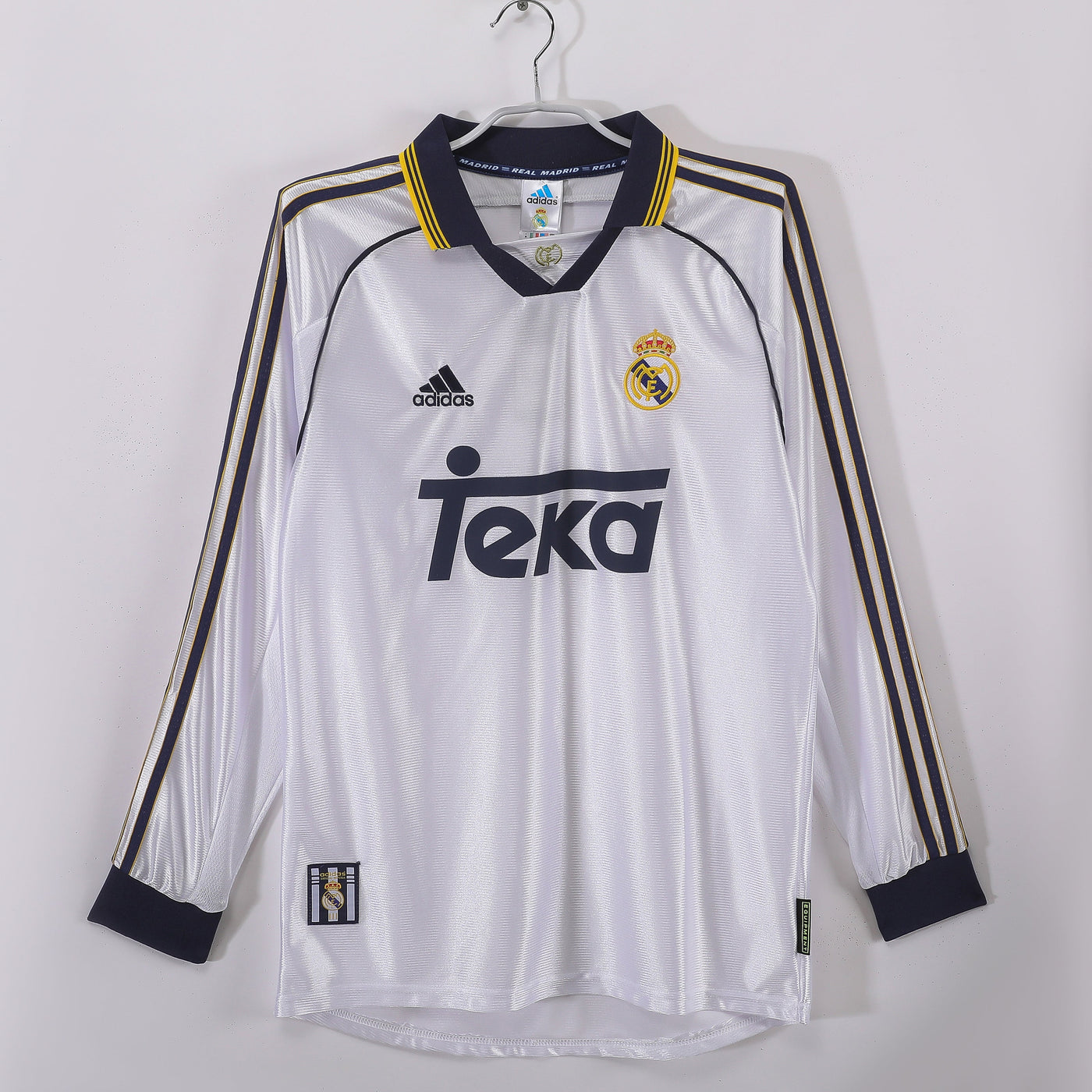 Real Madrid 98/00 Home Retro Shirt - Long Sleeve