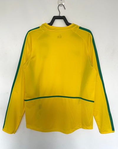 Brazil 2002 Home Retro Shirt - Long Sleeve