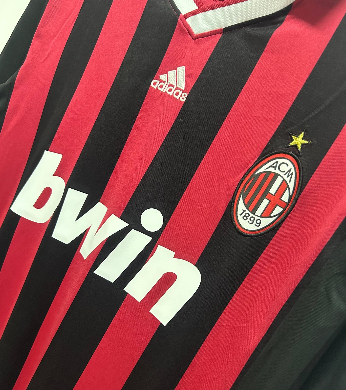 Milan 09/10 Home Retro Shirt - Long Sleeve