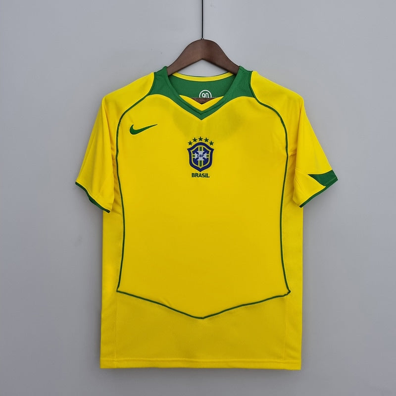 Brazil 2004 Home Retro Shirt