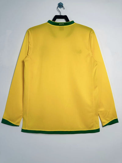 Brazil 2006 Home Retro Shirt - Long Sleeve