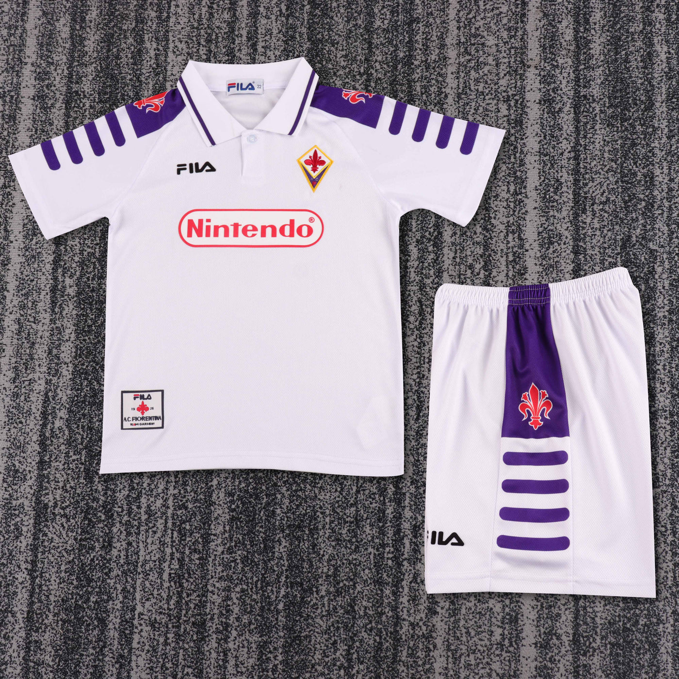 Fiorentina 98/99 Children's Away Retro Set