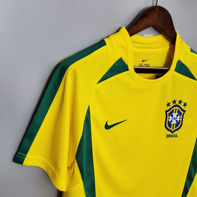 Brazil 2002 Home Retro Shirt