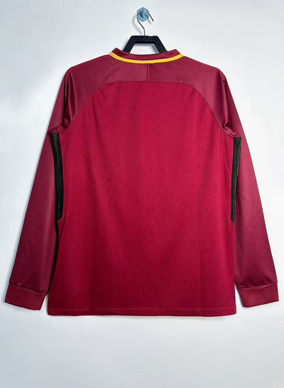 Roma 17/18 Away Retro Shirt - Long Sleeve