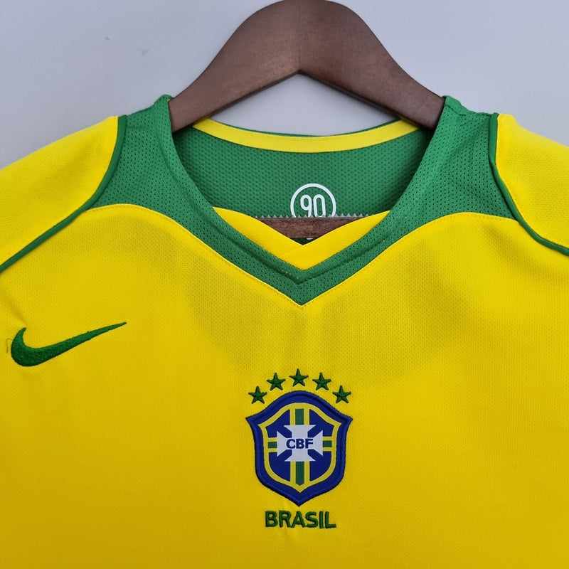 Brazil 2004 Home Retro Shirt