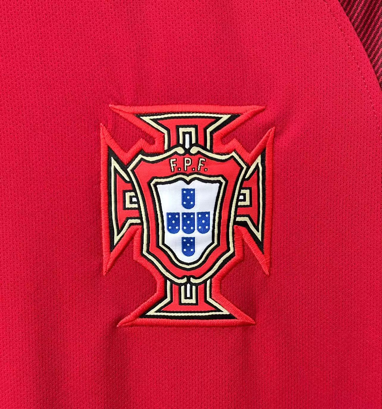 Portugal 2016 Home Retro Shirt - Long Sleeve