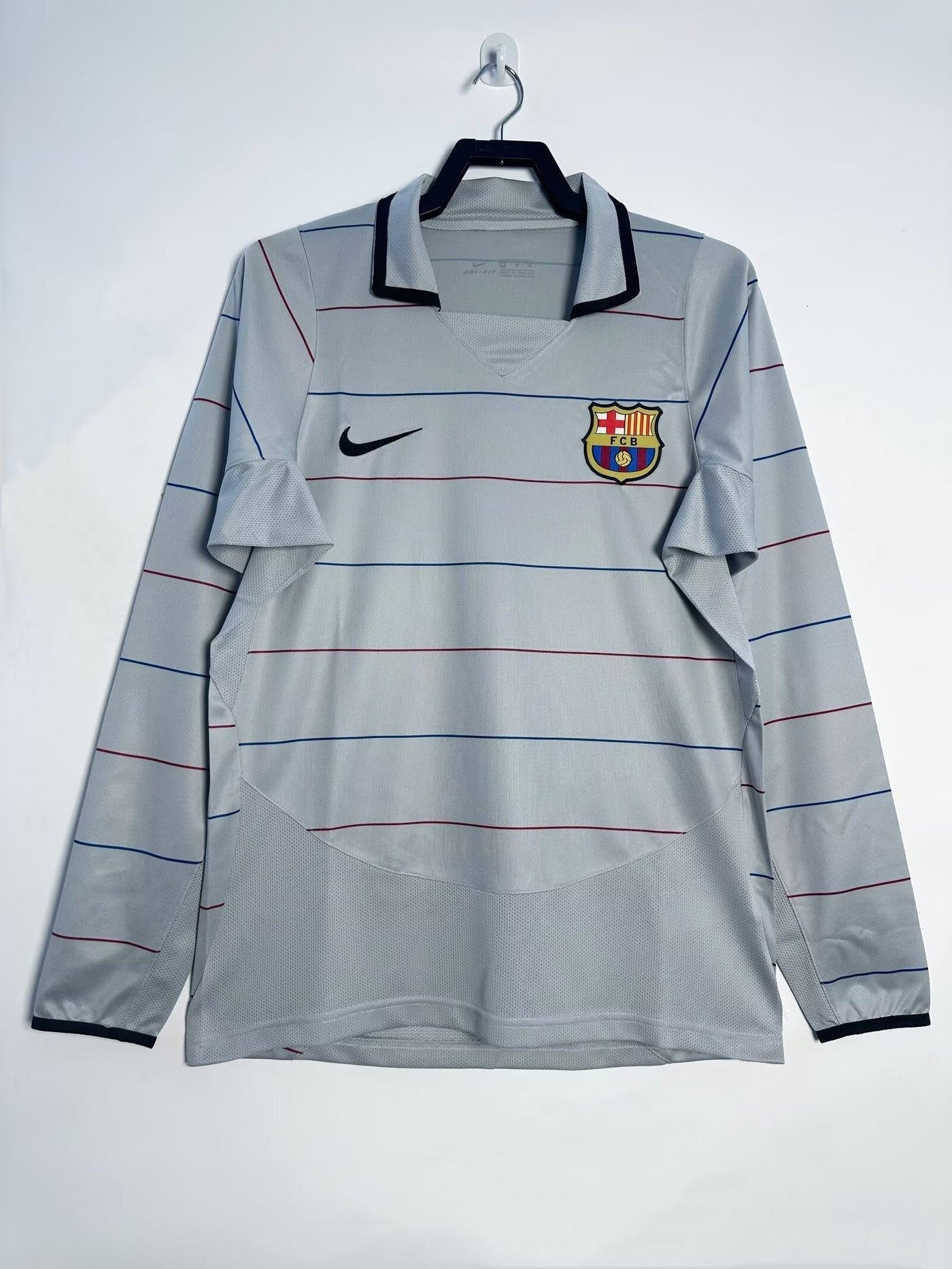 Barcelona 03/04 Away Retro Shirt - Long Sleeve