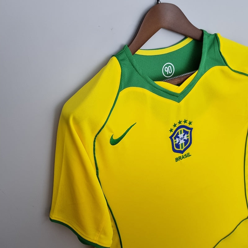 Brazil 2004 Home Retro Shirt