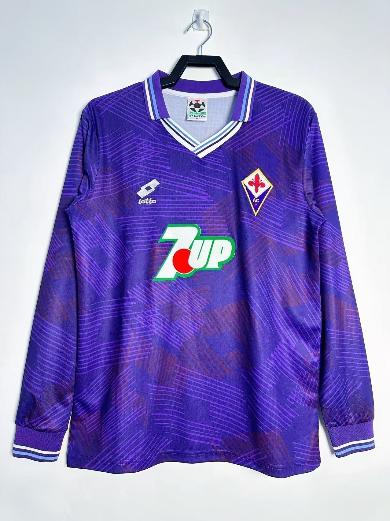 Fiorentina 92/93 Home Retro Shirt - Long Sleeve