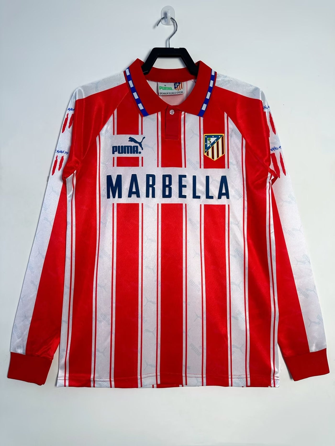 Atletico Madrid 94/95 Home Retro Shirt - Long Sleeve