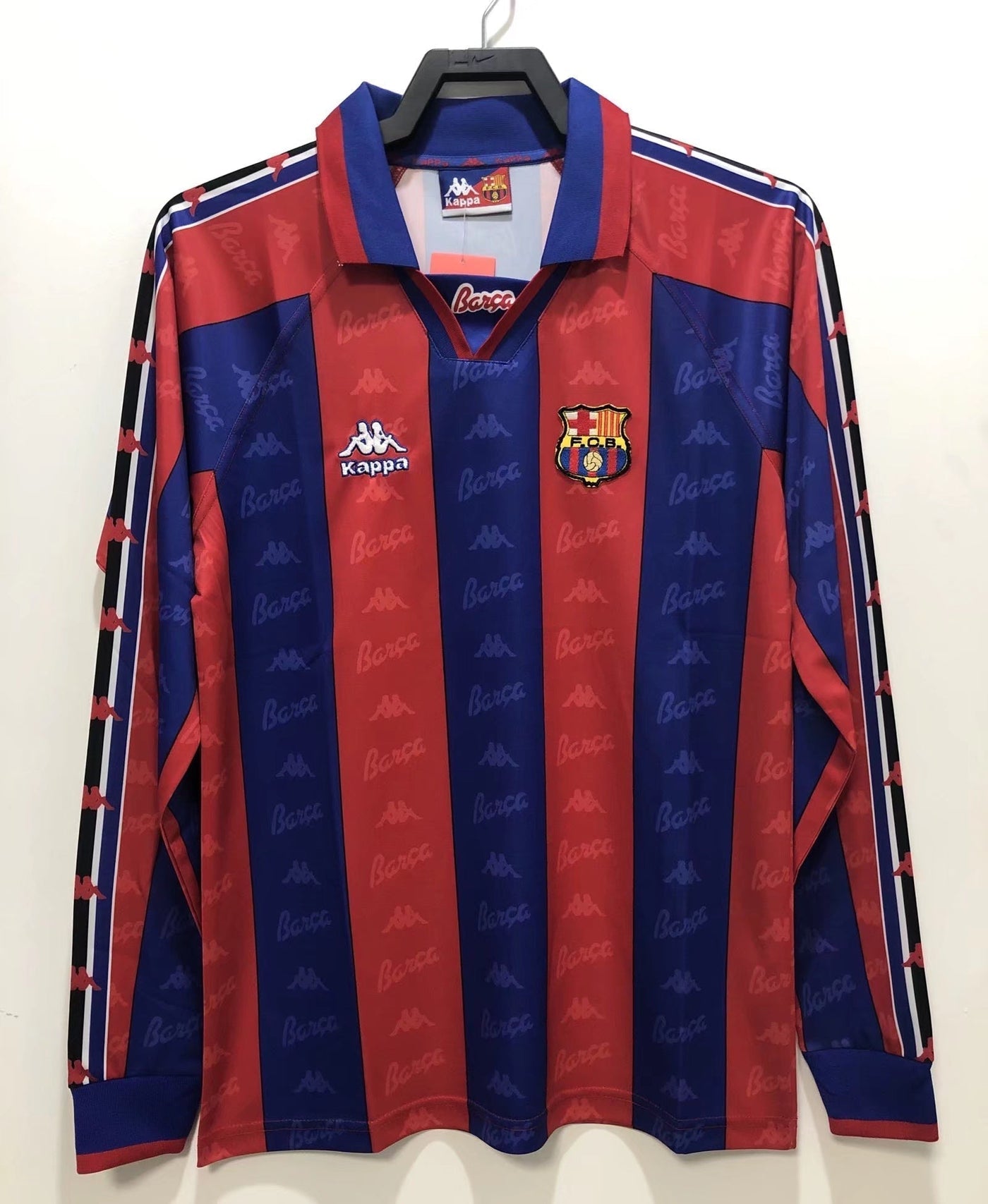 Barcelona 96/97 Home Retro Shirt - Long Sleeve