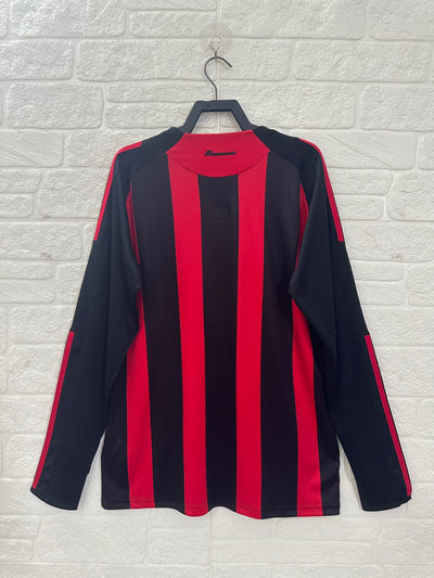 Milan 08/09 Home Retro Shirt - Long Sleeve