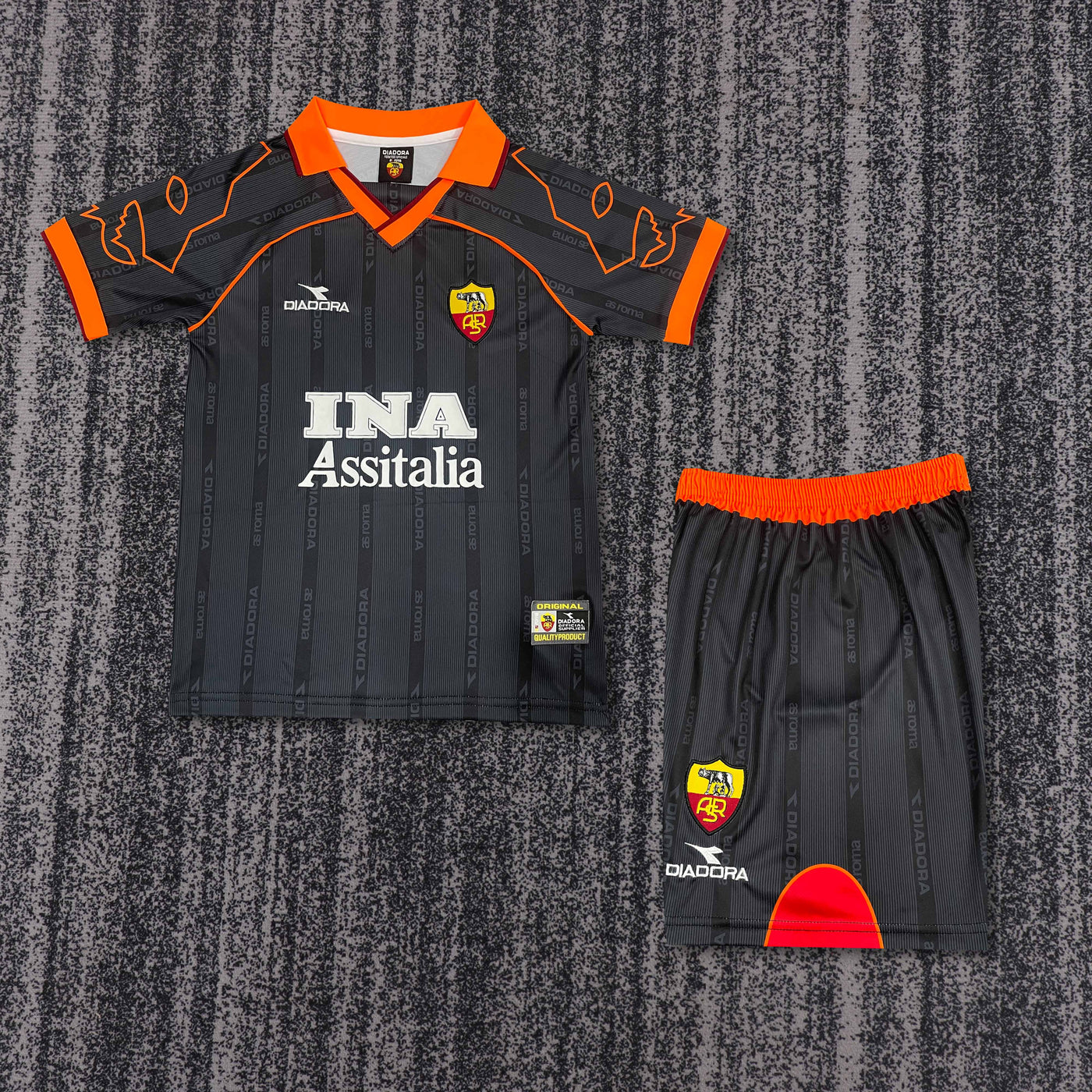 Roma 99/00 Children's Third Retro Set