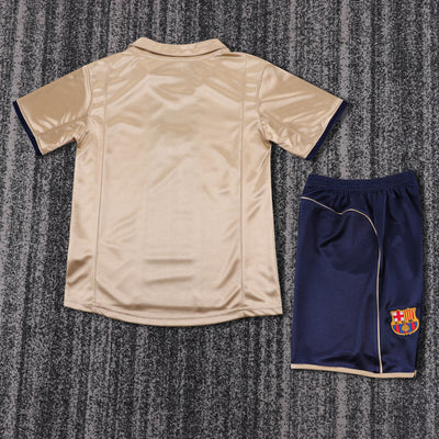 Barcelona 01/02 Children's Away Retro Set