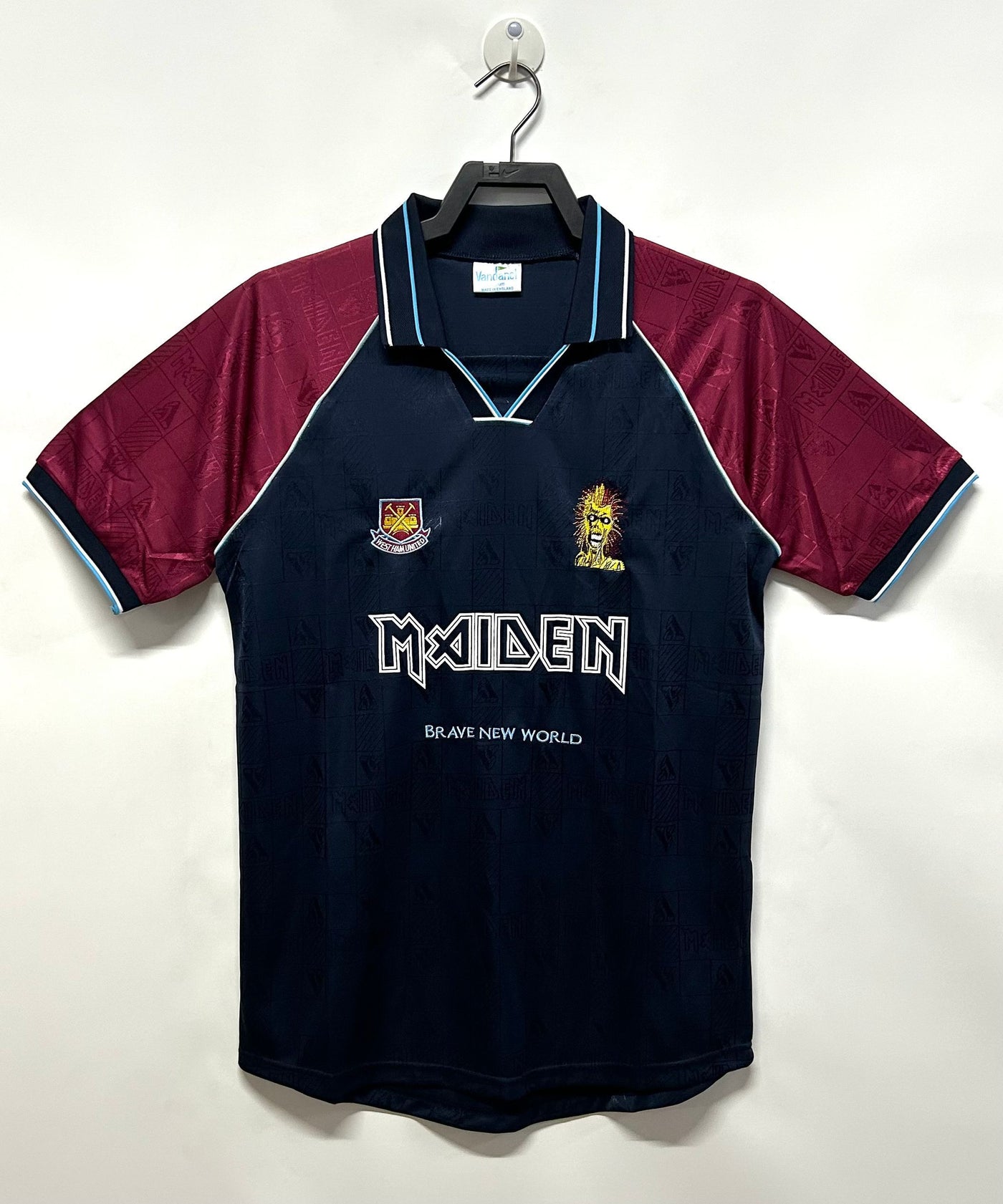 West Ham 1999 Iron Maiden Retro Shirt - Dark Blue