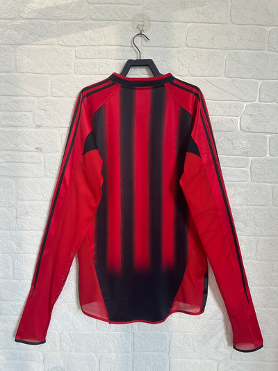 Milan 04/05 Home Retro Shirt - Long Sleeve