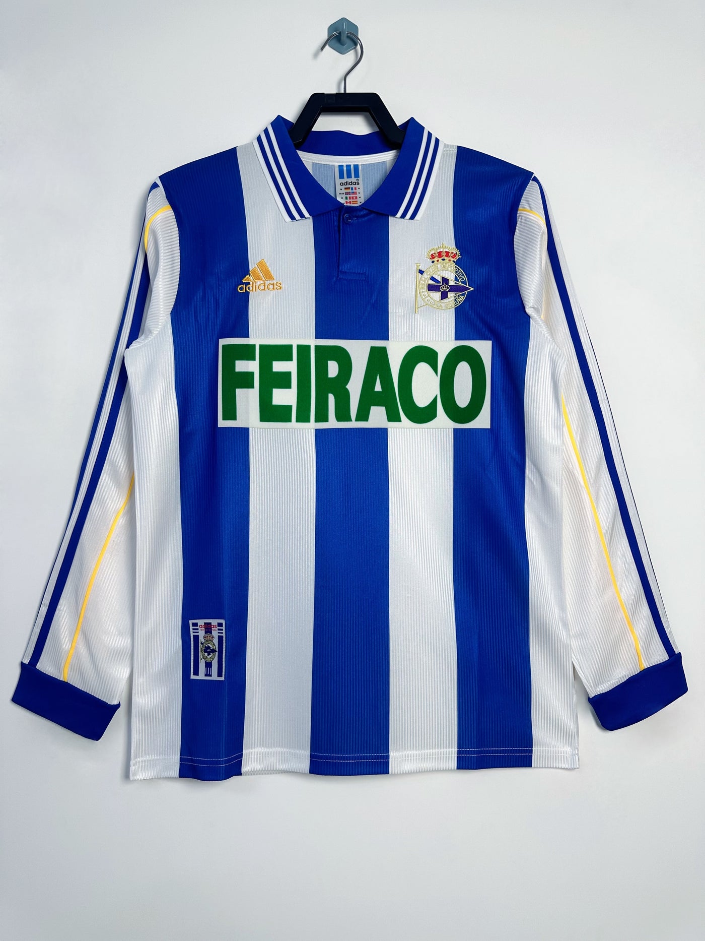 Deportivo La Coruña 99/00 Home Retro Shirt - Long Sleeve
