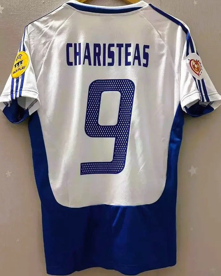 Greece 04/05 Away Retro Shirt - CHARISTEAS ANGELOS #9 (+Patches)