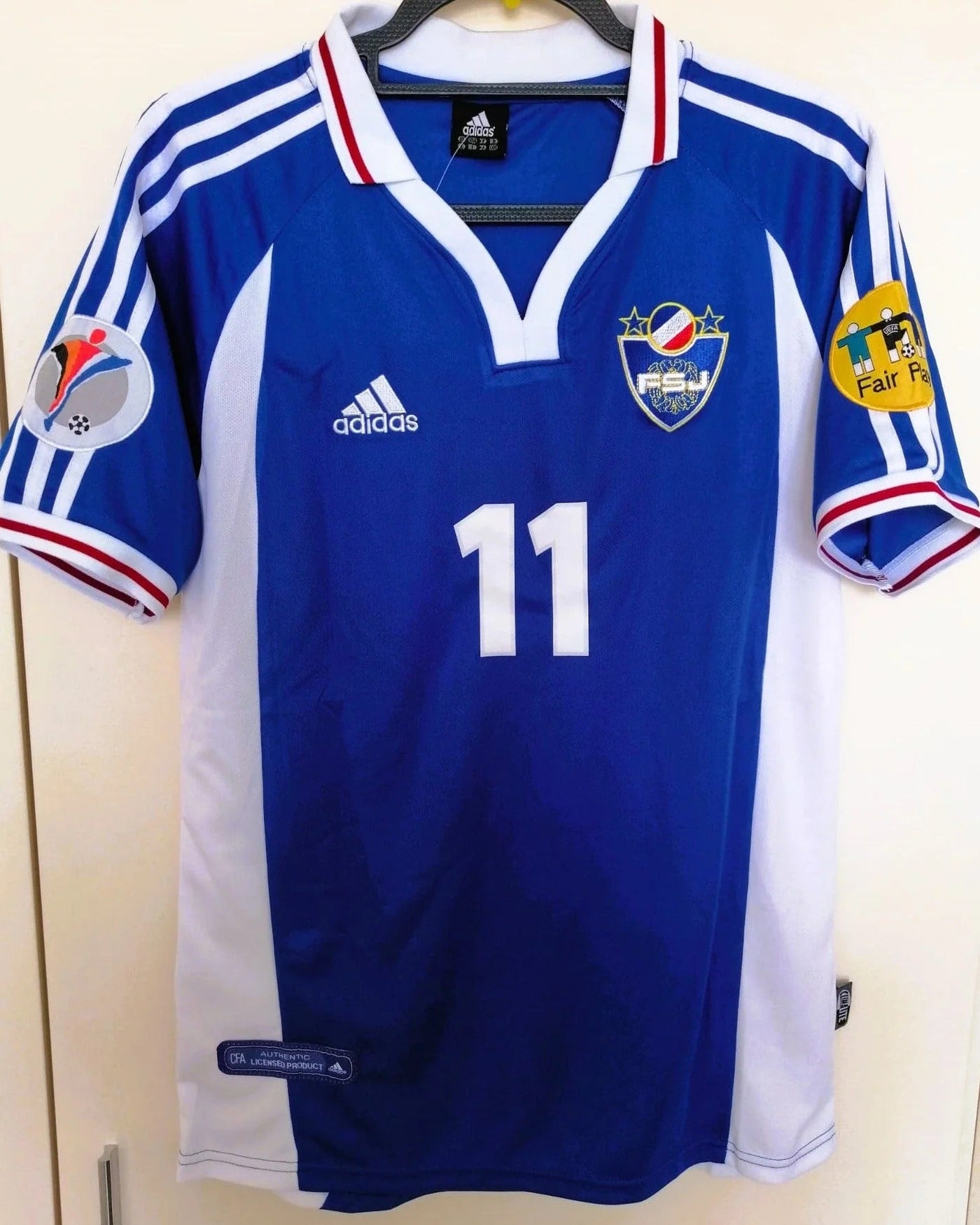 Yugoslavia 00/01 Home Retro Shirt - MIHAJLOVIC #11 (+Patches)