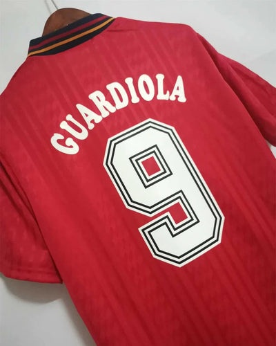Spain 94/95 Home Retro Shirt - GUARDIOLA #9