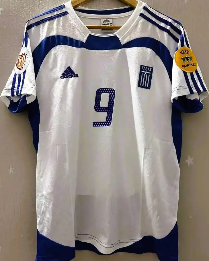 Greece 04/05 Away Retro Shirt - CHARISTEAS ANGELOS #9 (+Patches)