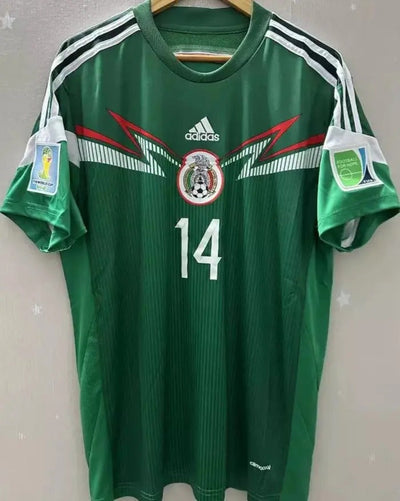 Mexico 14/15 Home Retro Shirt - CHICHARITO #14 (+Patches)