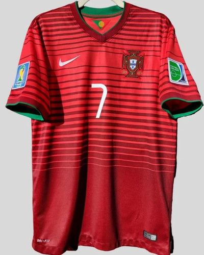 Portugal 14/15 Home Retro Shirt - RONALDO #7 (+Patches)