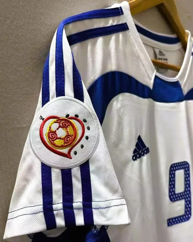 Greece 04/05 Away Retro Shirt - CHARISTEAS ANGELOS #9 (+Patches)