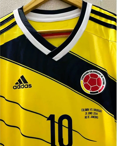 Colombia 14/15 Home Retro Shirt - JAMES #10 (+Patches)