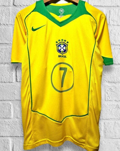 Brazil 04/05 Home Retro Shirt - ADRIANO #7
