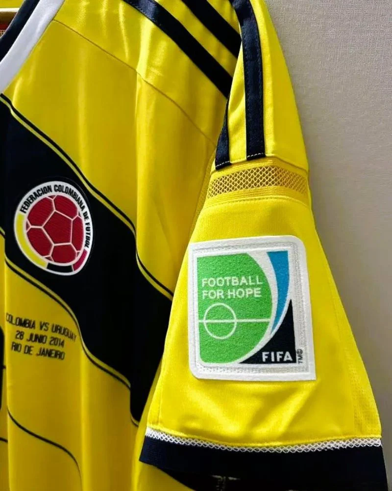 Colombia 14/15 Home Retro Shirt - JAMES #10 (+Patches)