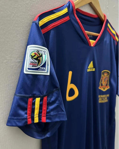 Spain 10/11 Away Retro Shirt - INIESTA #6 (+Patches)