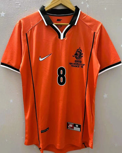 Netherlands 98/99 Home Retro Shirt - BERGKAMP #8