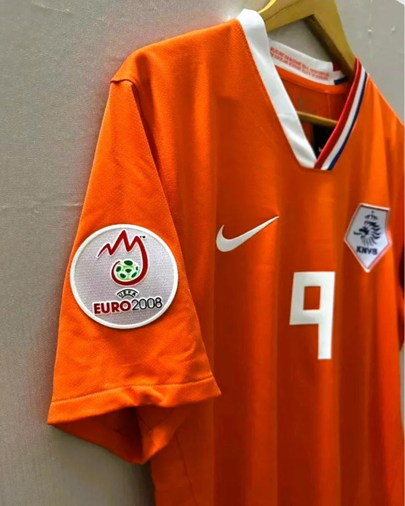 Netherlands 08/09 Home Retro Shirt - VAN NISTELROOY #9 (+Patches)