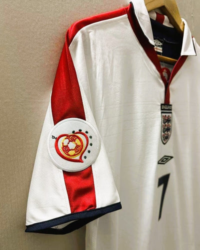 England 04/05 Home Retro Shirt - BECKHAM #7 (+Patches)